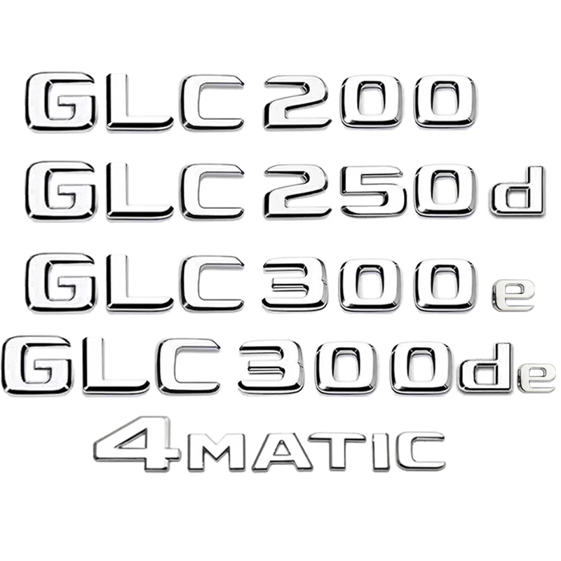 Autocollant 3D Avec Logo ABS GLC300de GLC300e GLC350e GLC400e