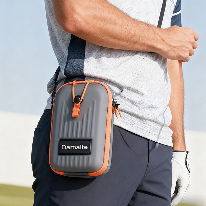 Portable Golf Bag Rangefinder Organizer PU Leather Laser Rangefinder Pouch Shockproof GolfWaist Pack for Golf Instrument Storage