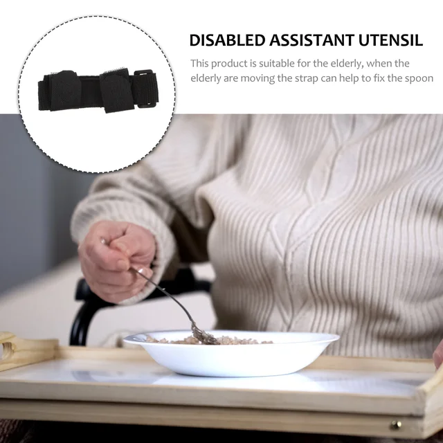 Adaptive Utensils Universal Cuff for Elderly Adults Utensil Holders