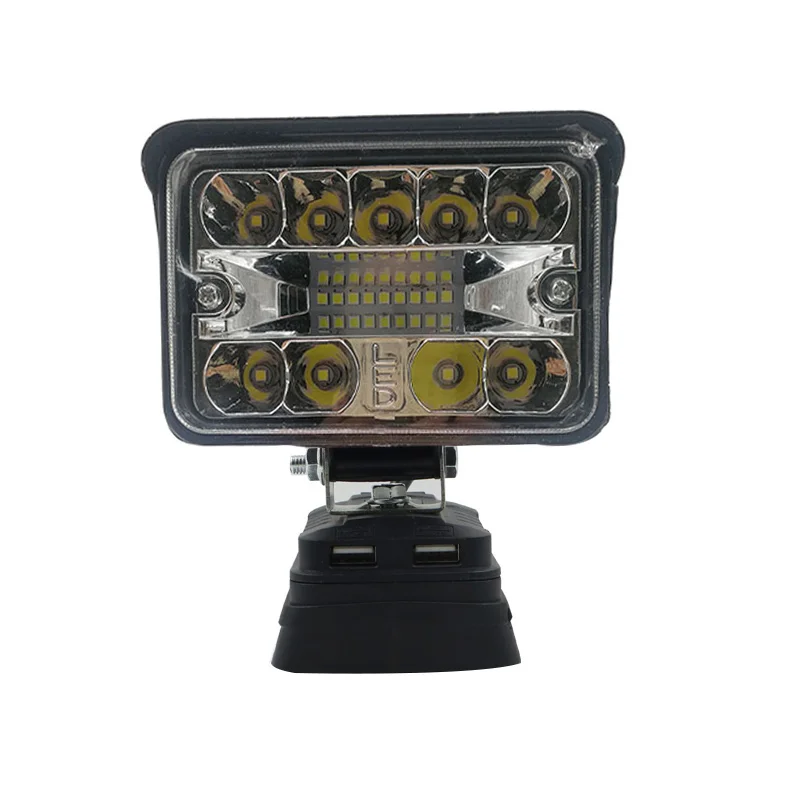 Car LED Work Lights Flashlights Electric Torch Spotlight USB Power For Bosch 18V Li-ion Battery BAT609 BAT618 3