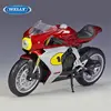 WELLY 1:12 MV Agusta Superveloce Ago Alloy Racing Motorcycle Model Diecast Metal Street Motorcycle Model Simulation Kids Toy Gif 2