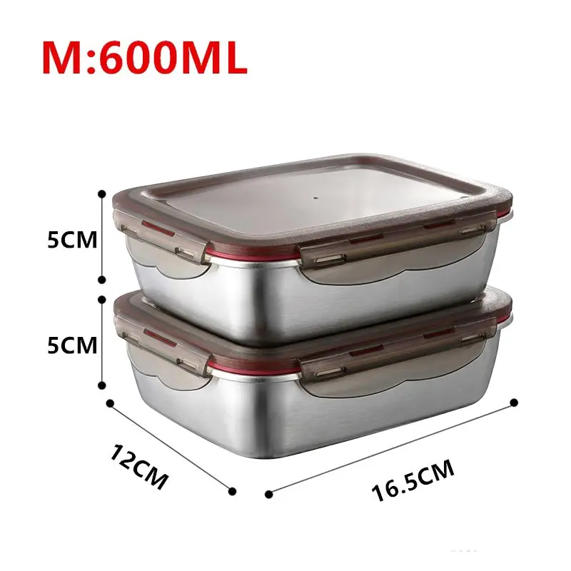 Premium Stainless Steel Leakproof Lunch Bento Box with Microwave Heating Capability