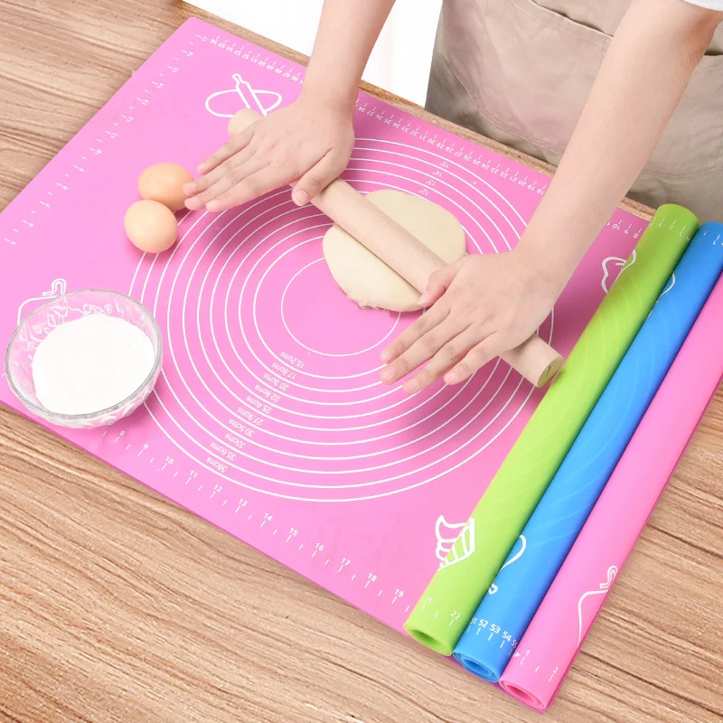 Tapis épaississant en Silicone antiadhésif, plaque de revêtement de pâte à  rouler, pâtisserie gâteau, ustensiles de cuisson pâte farine feuille de  Table outils de cuisine - AliExpress