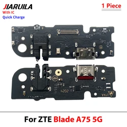 USB Charging Dock Socket Port Connector Charge Board Flex Cable (Blade A75 5G With IC)