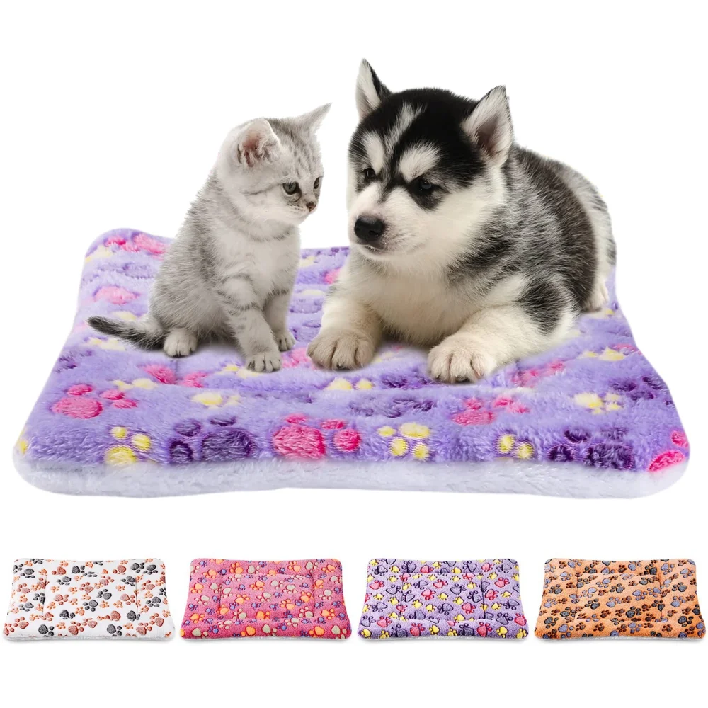 Title 1, Thicken Flannel Mat Pet Cat Beds Mats Dog Bed S...