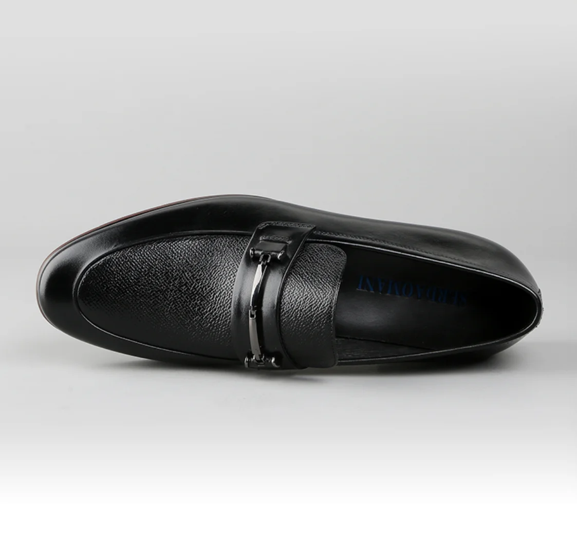 Neue echtes leder business, casual leder schuhe,, mode eine fuß fuß fuß fuß müßiggänger, männer schuhe atmungsaktiv singl – Detail 3