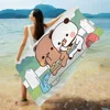Bubu And Dudu Beach Towel Cartoon Cute Summer Kids Large Bath Pool Beach Towel Microfiber Absorbent For Swimming Travel 1