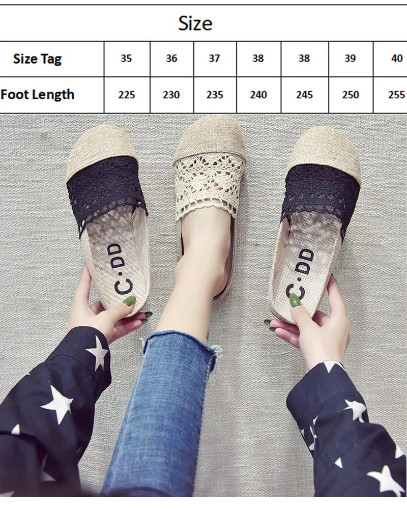 Women's Round Toe Half Pack Pu Hollow Out Casual Comfortable Flat Shoes