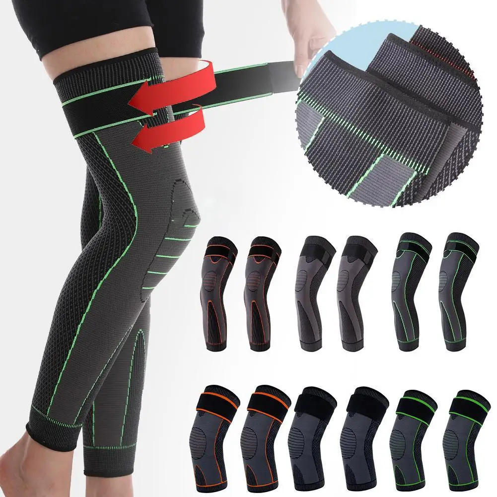 

1Pair Gym Compression Knee Pad Braces Sports Support Knee Pad With Strap Basketball Volleyball Elastic Sport Knee Pad