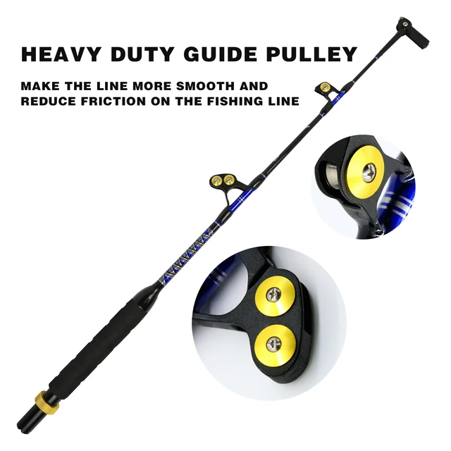 Deep Sea Big Game Rod Trolling Fishing Rods 100lbs 130lbs 2+1Guides 5 Feet  Straight Bent Handle Saltwater Heavy Duty Seaboat Rod - AliExpress 18