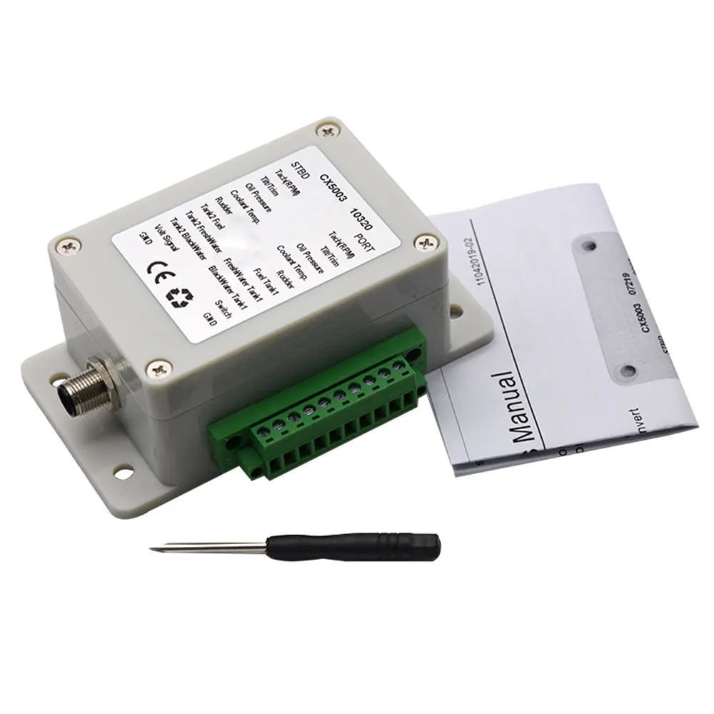 1PC CX5003 NMEA 2000 Multifunction Converter Connect Up to 18 Sensors 0-190ohm N