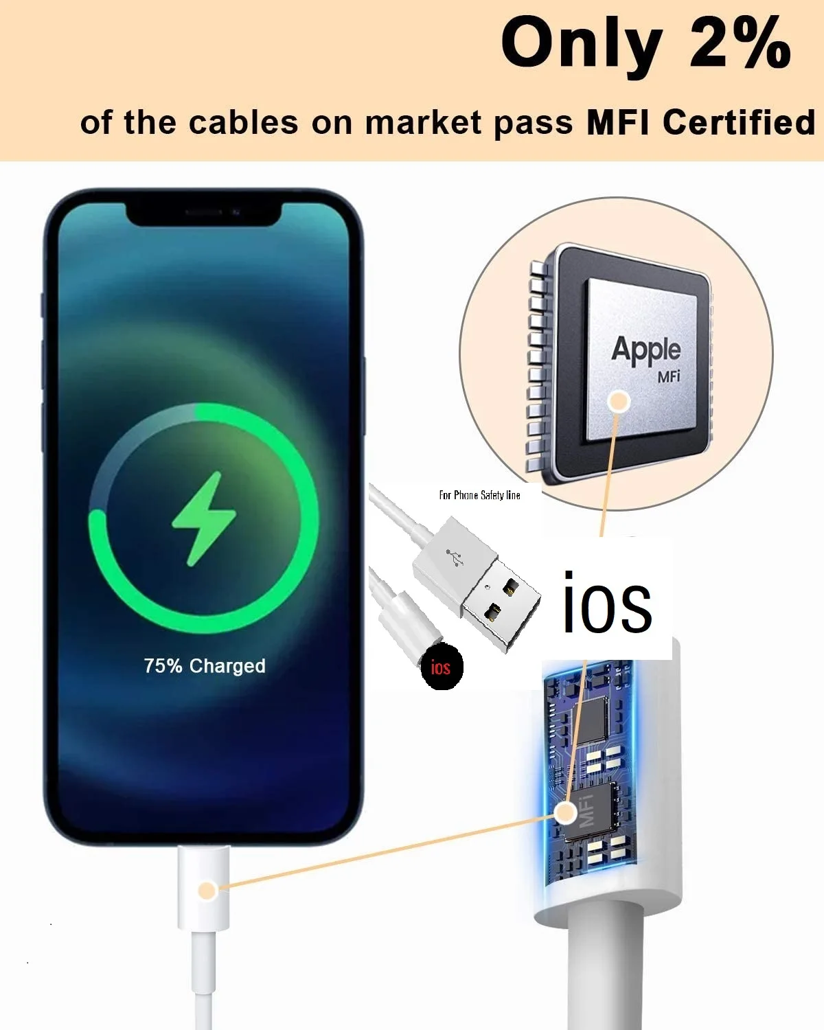 Fast Charging USB Charger Cable For iPhone 13 12 11 Pro Max Xs X 8 7 6