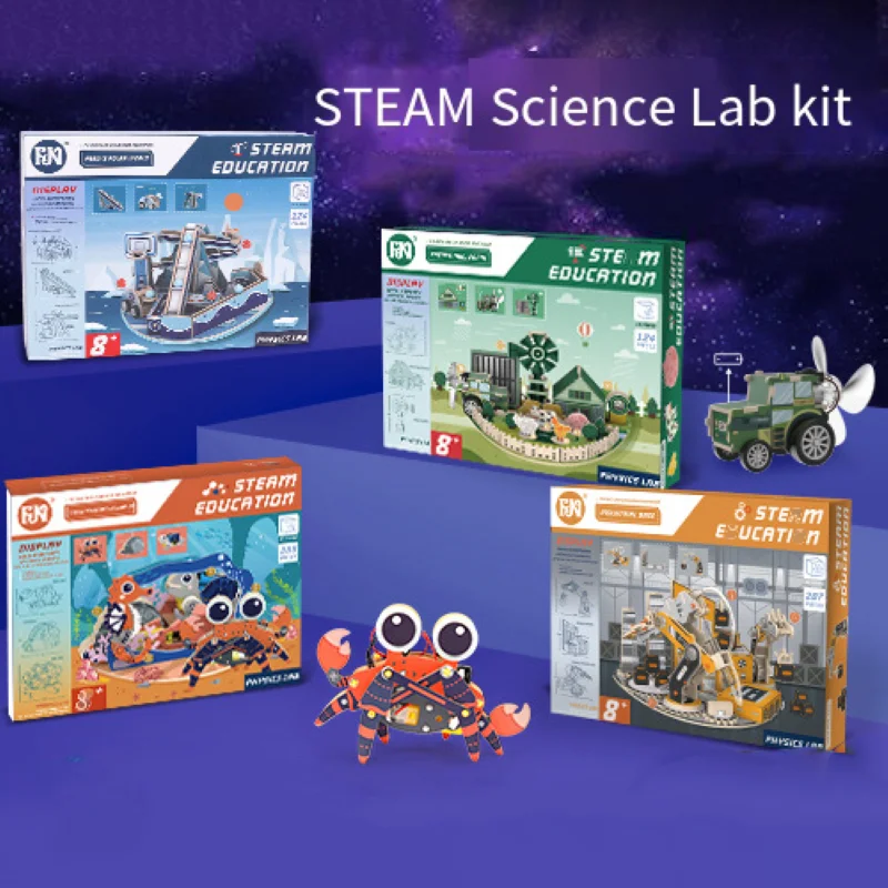 어린이 과학 및 교육 장난감 DIY 조립 모델, 손 조립 교육 나무 과학 실험 장난감 선물