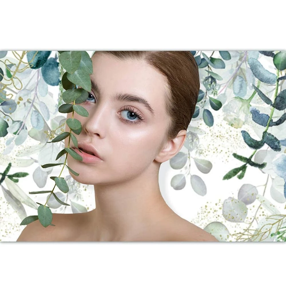 Eucalyptus Leaves Backdrop Photography Green Leaf Flower Baby Shower Birthday Wedding Photo Background photo backdrop