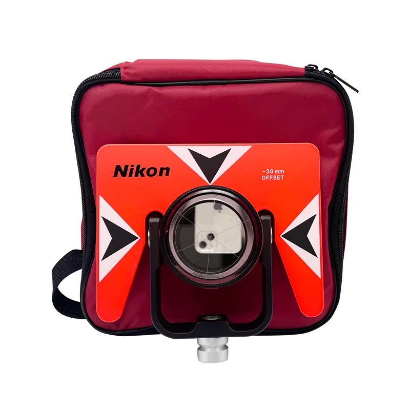 Red Single Prism For Nikon Total Station Survey Tool Prism With