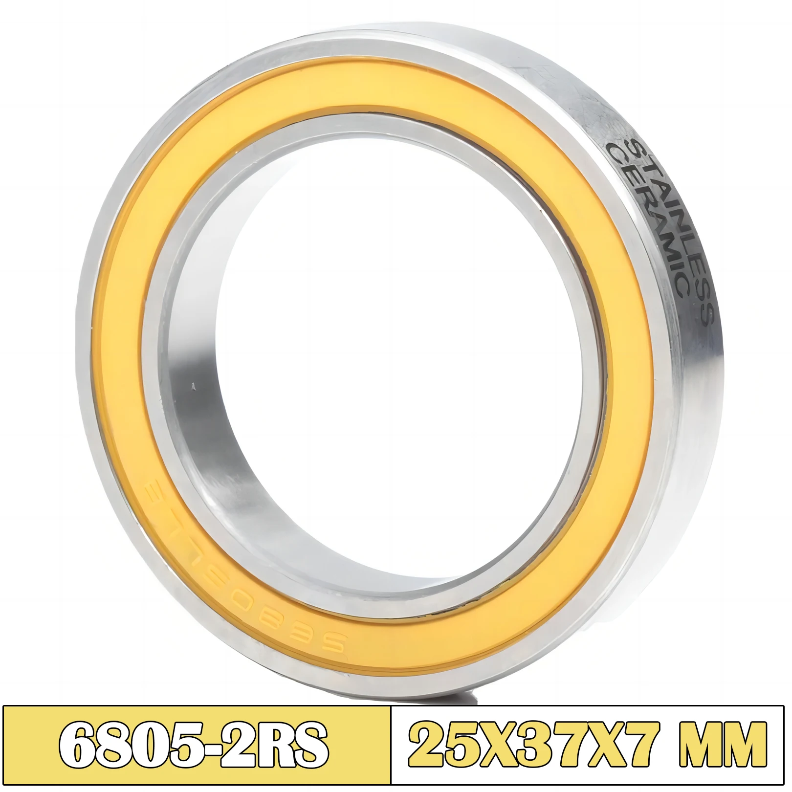Stainless Steel 6805-2RS Bearing 25x37x7mm Sealed