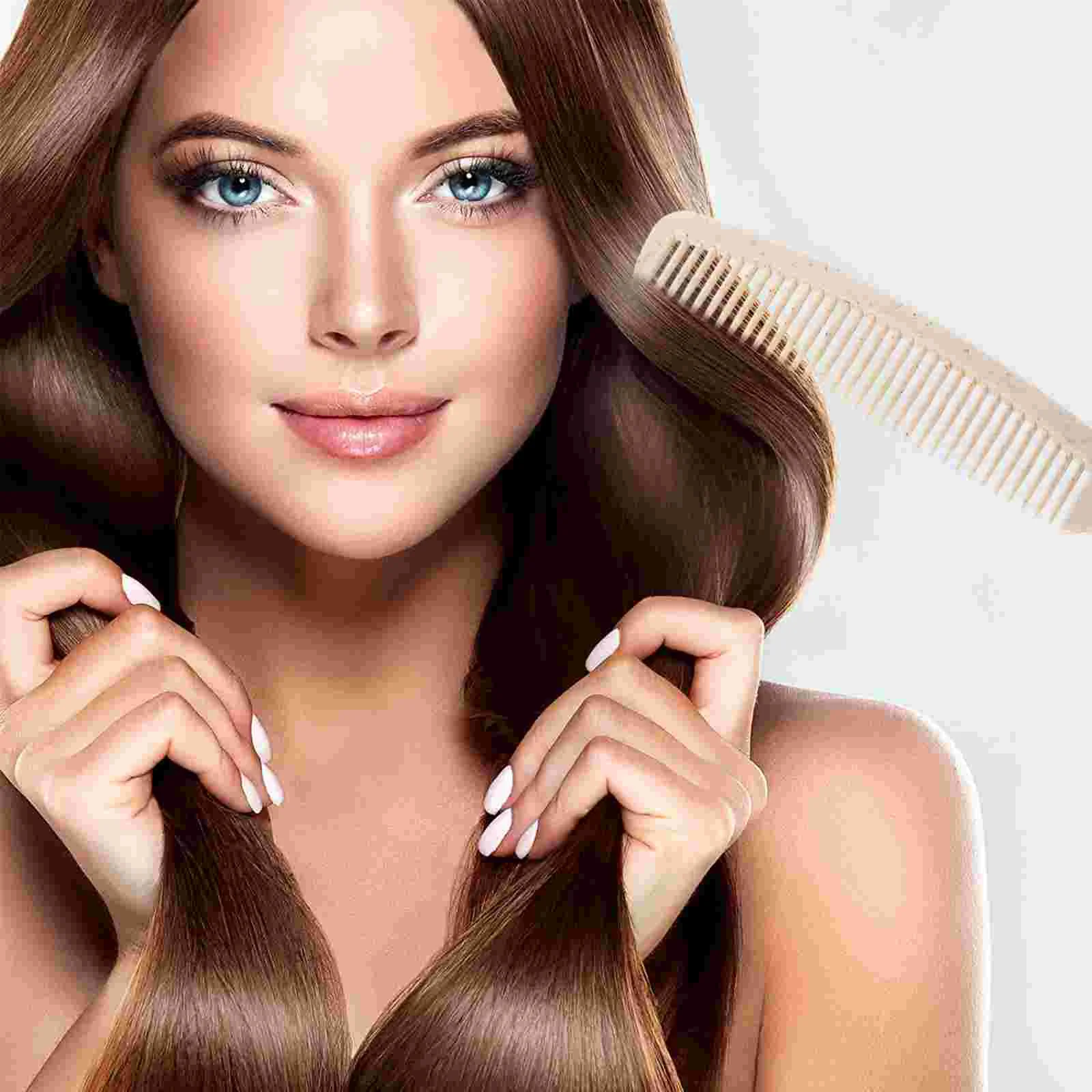 50 Sets Comb Disposable Plastic Pocket Travel Beige Salon Hair Tools Beauty Women's 2