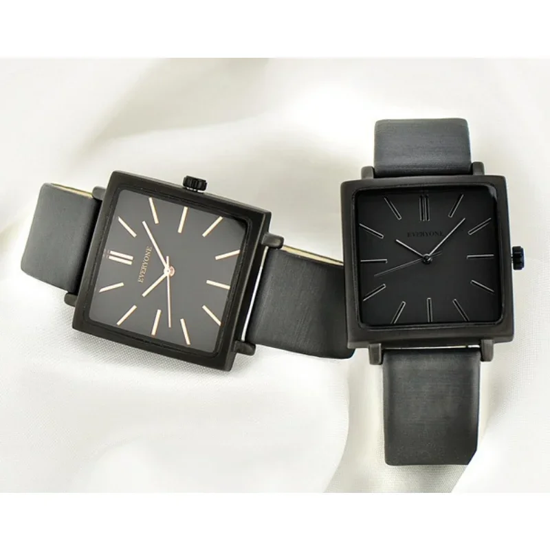 Čtverec ženy hodinky kůže pás křemen hodinky elegantní dámy šaty podnikání wristwatches jednoduchý vodotěsný reloj mujer