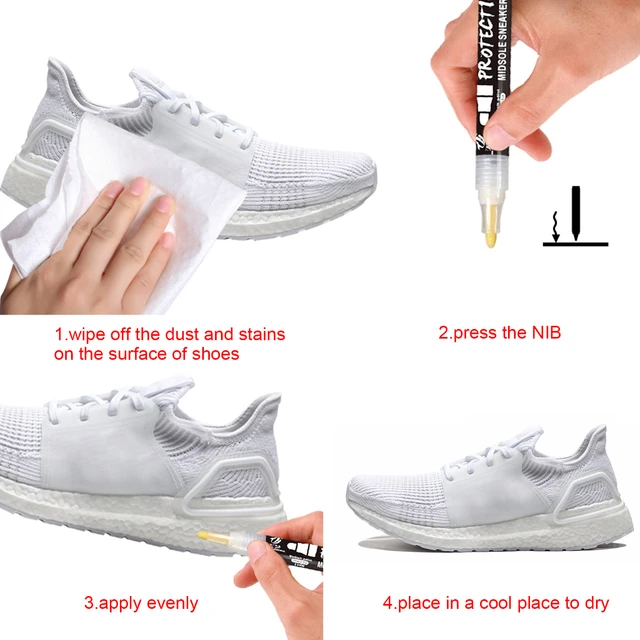 White Trainer Pen Waterproof White Sneaker Cleaner Effective Midsole  Restore Sneaker Marker Shoe Paint to Remove