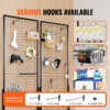 SucceBuy Grid Wall Panels Tower Wire Gridwall Display Racks Double Side Gridwall Panels for Art Craft Shows Retail Shop w/ Hooks