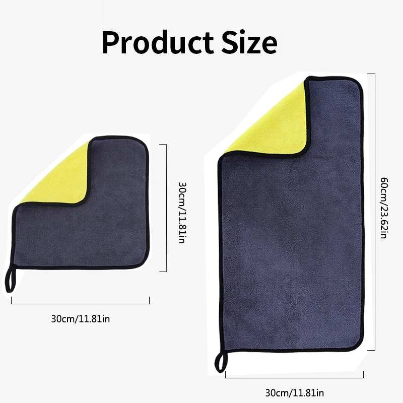 Car Wash Towel Microfiber Auto Wash Towel Car Cleaning Drying Cloth Hemming Care Cloth Detailing Wash Towel 30x30 microfiber towel microfiber cleaning cloths microfiber car towel microfiber towels microfiber washing towel car drying towel