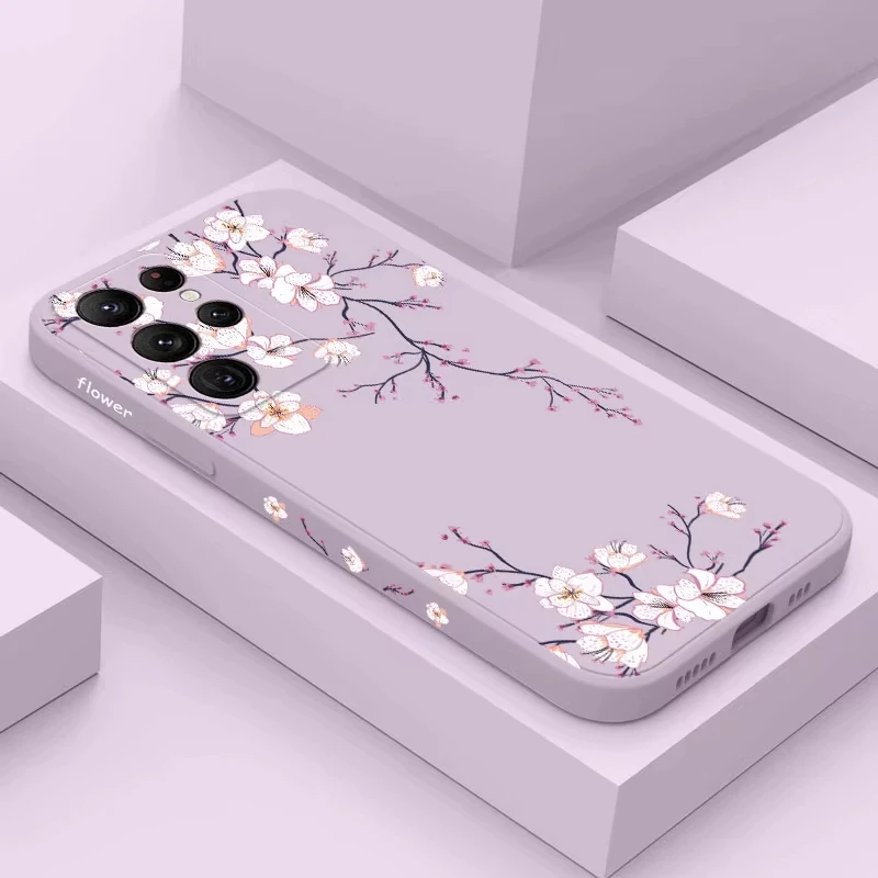 Plum Blossom Design Protective Phone Case Cover