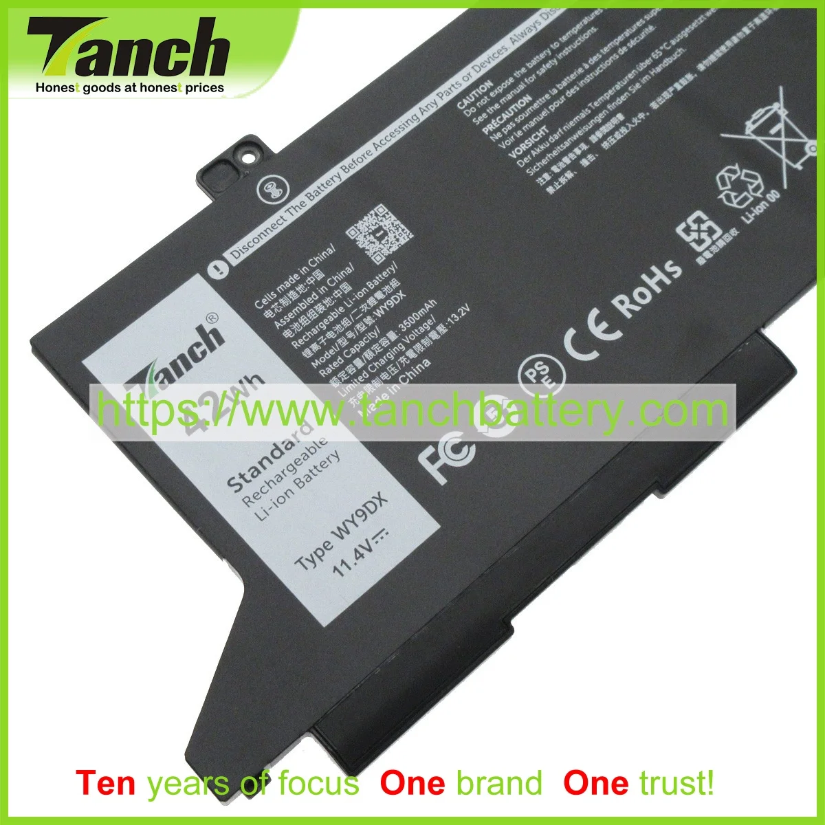 

Tanch Laptop Batteries for DELL 3560 15 P137G001 P137G 5420 14(-D5JCF) 14(-R2YP0) 15(5520-J563X) 15(5520-47X2X) 15(-J6V7Y),11.4V