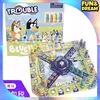 Bluey Little Blue Dog Bluey Kids Junior Edition Monopoly Real Estate Tycoon Toy Board Game Monopoly Board Game Toys Fun Games 4