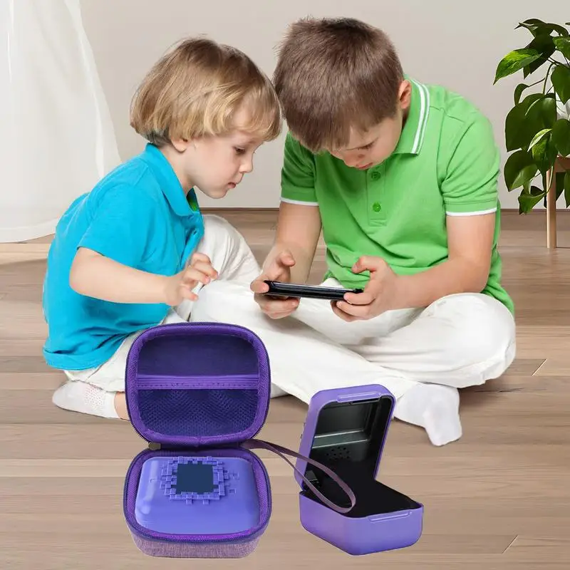 For Spin Master Bitzee Interactive Digital Toy Pet Storage Box, Virtual Pet Game Console Protection Case, Purple Color