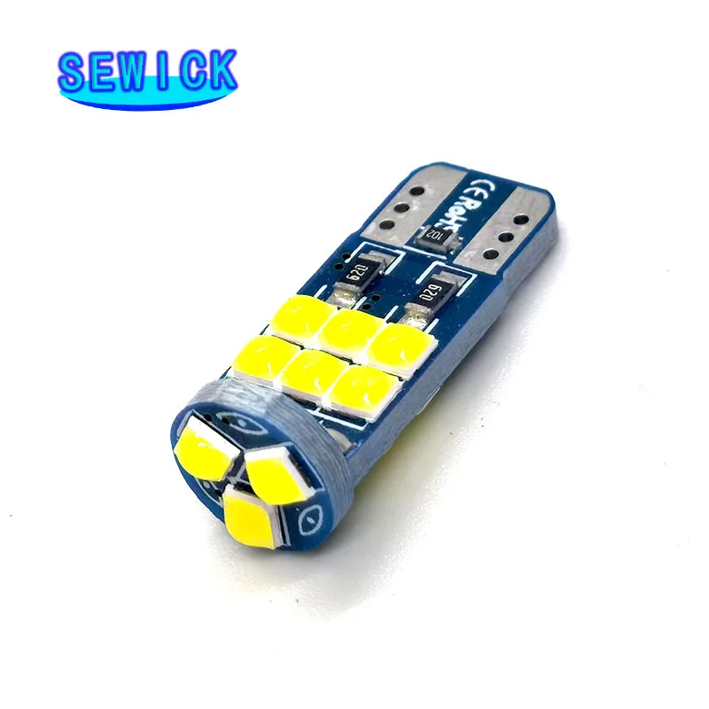  100pcs 12V T10 LED 15SMD 3030    CANBUS   ڵ     û ũ