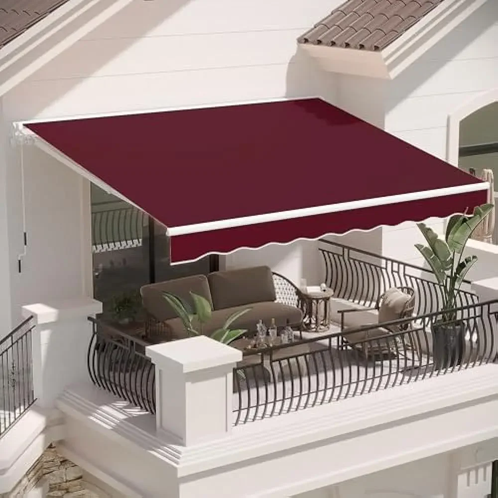 13x9.8FT Wine Red