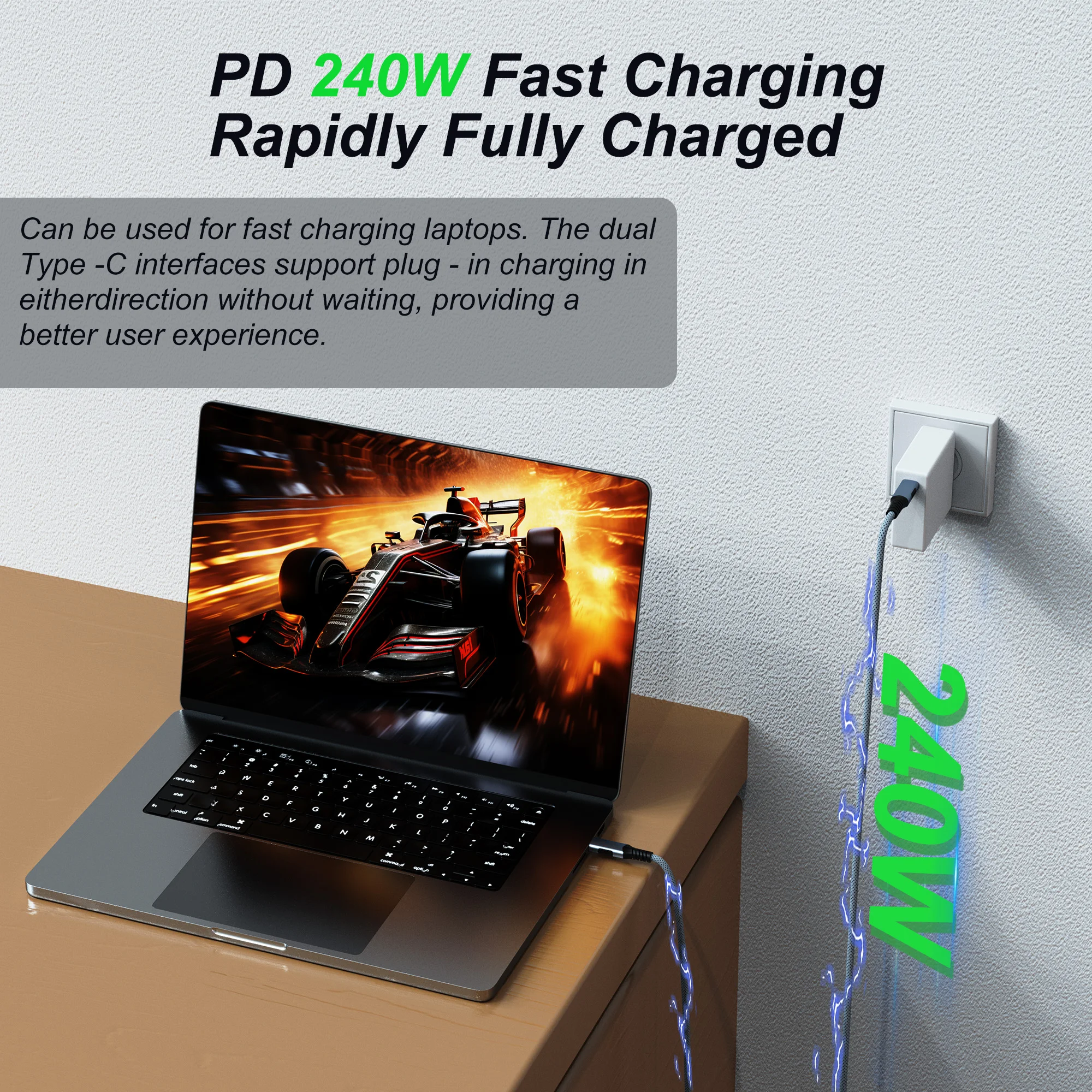 Ultra High-Speed 16K Thunderbolt 5 USB-C to USB 4.0 Cable