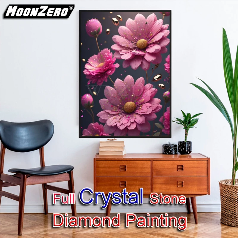 

5D Diy Crystal Diamond Painting Flower Picture Full Square Mosaic Embroidery Cross Stitch Kit Home Docer Diamond Art AB 230838