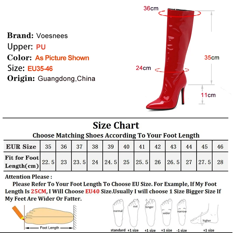 11CM Ultra High Heels Knee High Boots Women Fashion Shoes Platform Side Zipper Sexy Pole Dance Shoes Autumn Winter Long Boots
