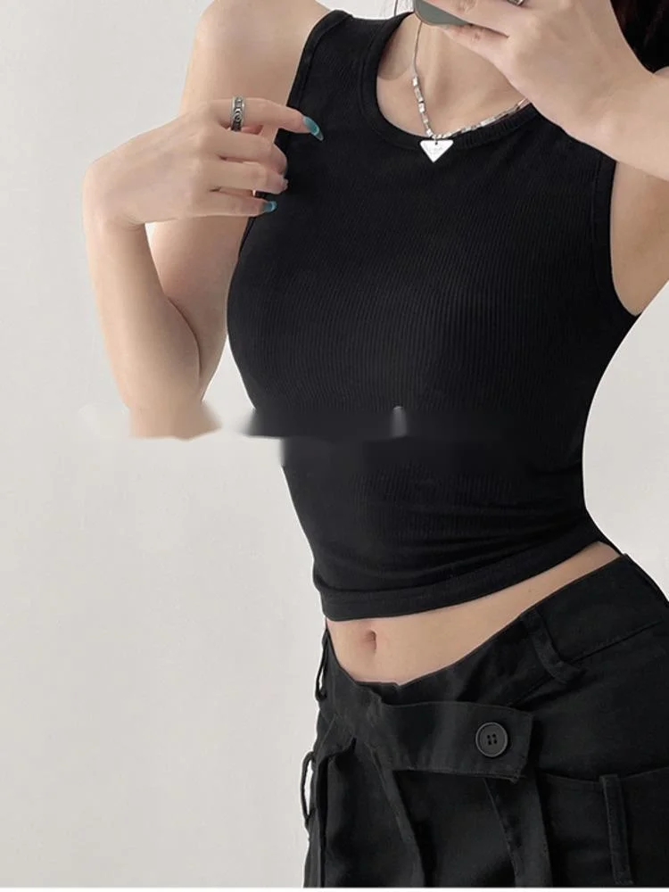 Pippy Tvvvin Cool Knight Back Cross Lace Up Canotta Donna Autunno Sexy Girocollo Stretto E Sottile Corto Sottofondo Top Tz3B