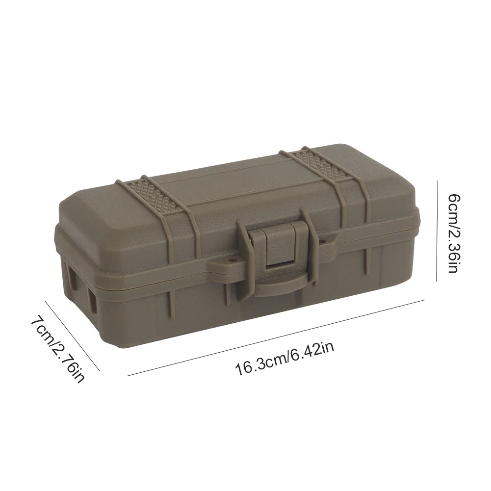 Outdoor Survival Tool Case with Sponge Sealed Shock Absorption Box Lockable Safety Protective Tool Case Outdoor Camp Accessories