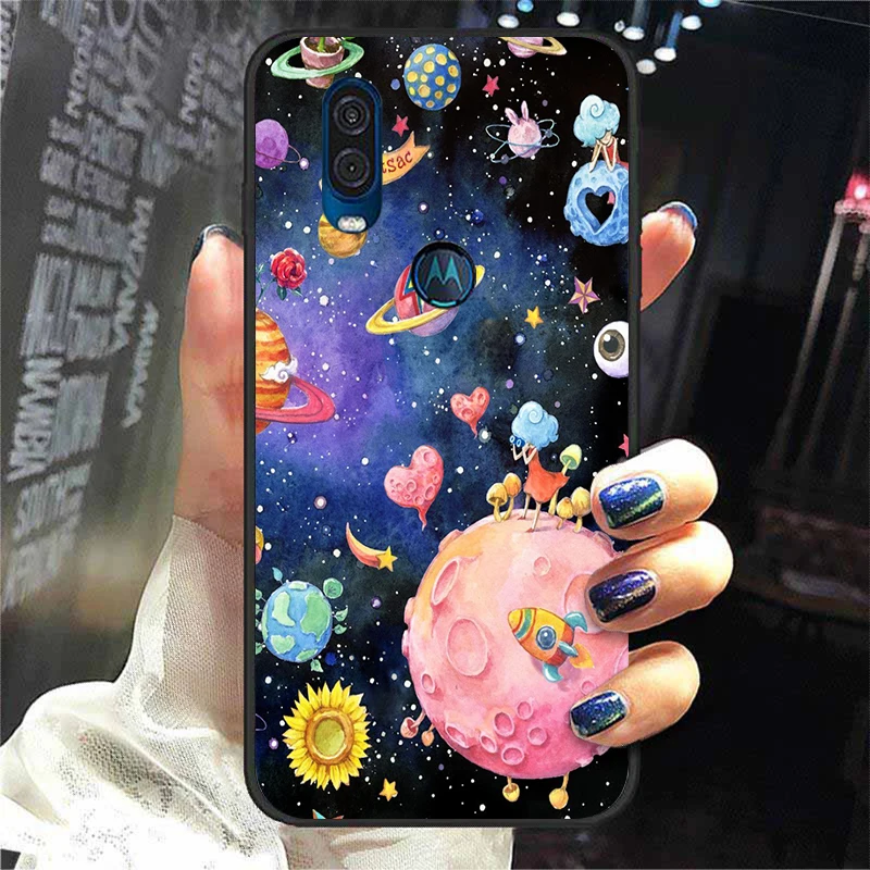 mobile flip cover For Moto One Action Case Silicone Soft TPU Astronaut Cartoon Phone Cases For Motorola One Vision Cover For Moto One Macro ZoomFor Moto One Action Case Silicone Soft TPU Astronaut Cartoon Phone Cases For Motorola One Vision Cover For Moto One Macro Zoom designer phone pouch