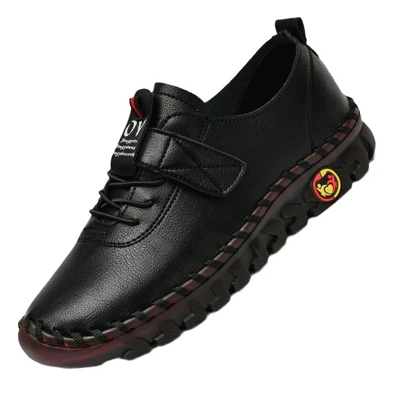 plus size 43 44 orthopedic shoes for woman antiskid loafers platform ladies leather flats 2024 wide comfort moccasin female ﻿