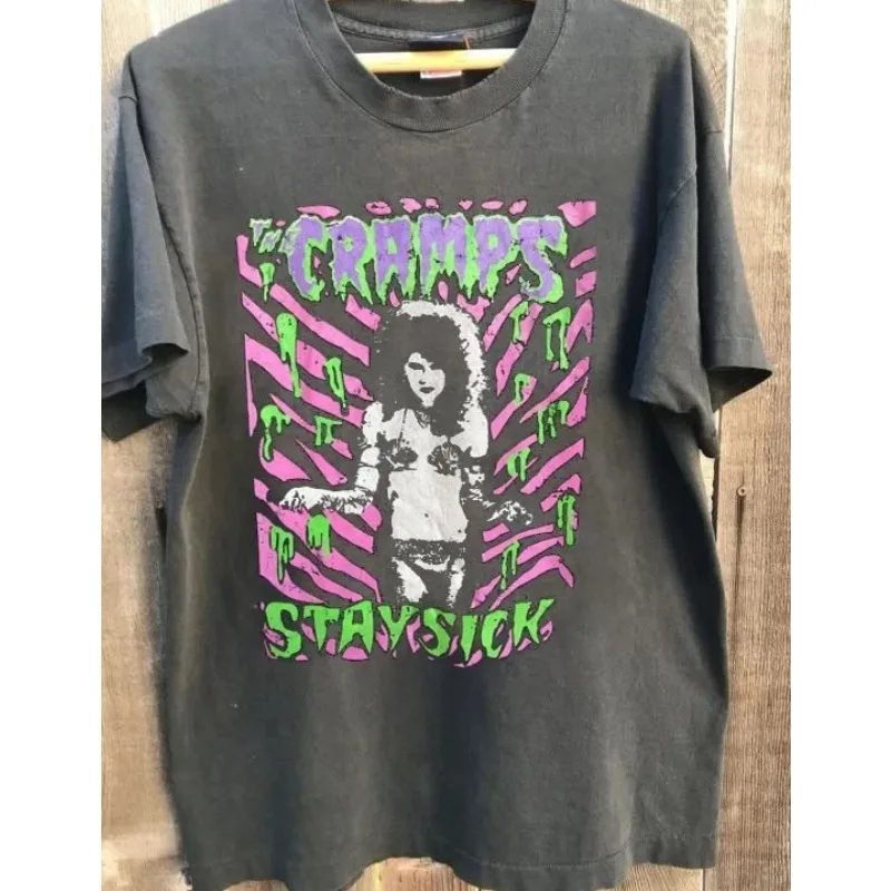 Die neue Sommerkollektion der Band „The Cramps“ im Retro-Stil, lässiges und modisches Unisex-T-Shirt aus Baumwolle