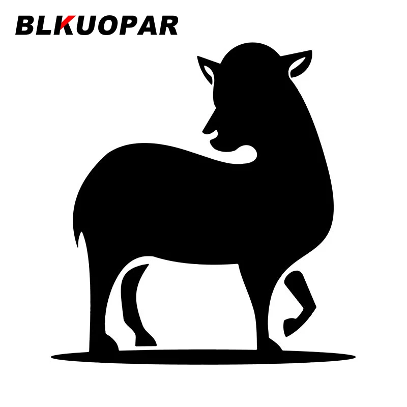 

Простые забавные автомобильные наклейки BLKUOPAR в виде овец, креативная Водонепроницаемая наклейка «сделай сам» с защитой от царапин для мотоцикла, графики, защиты дверей автомобиля