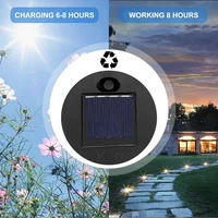 Lanterne Solaire de Remplacement, Éclairage d'Extérieur, Rond, Étanche, 4 Pièces 2