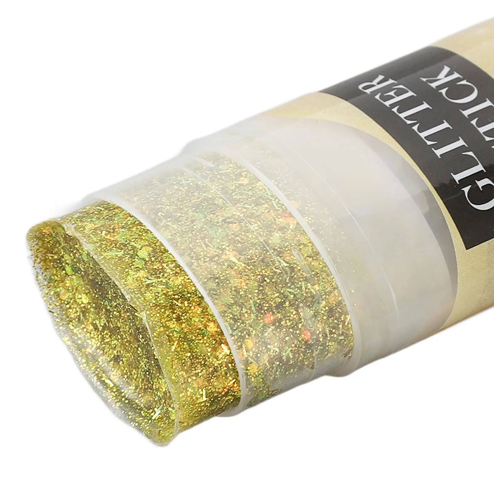 Long-Lasting Gold Glitter Stick Gel for Festivals-Sparkling Chunky Portable Sequin Decoration