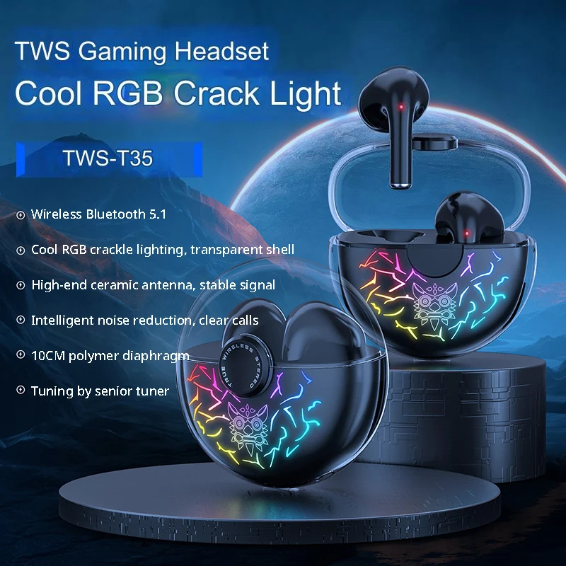 

Esports wireless TWS in ear gaming Bluetooth earphones