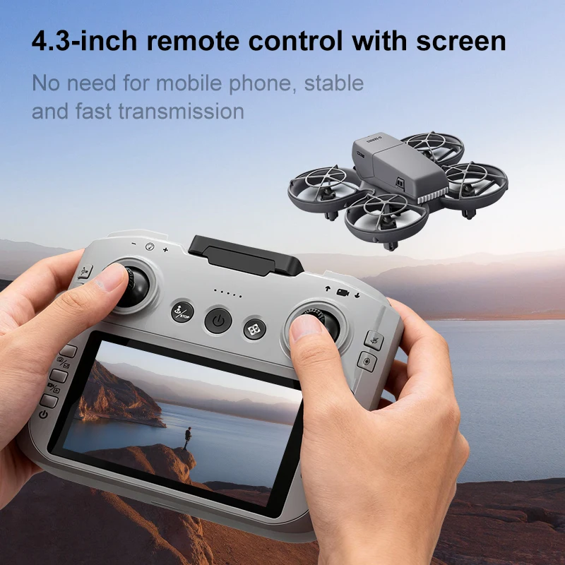 Drone Selfie Poche 4K Pliable en vol, stabilisateur actif pour des vidéos fluides lors de voyages.