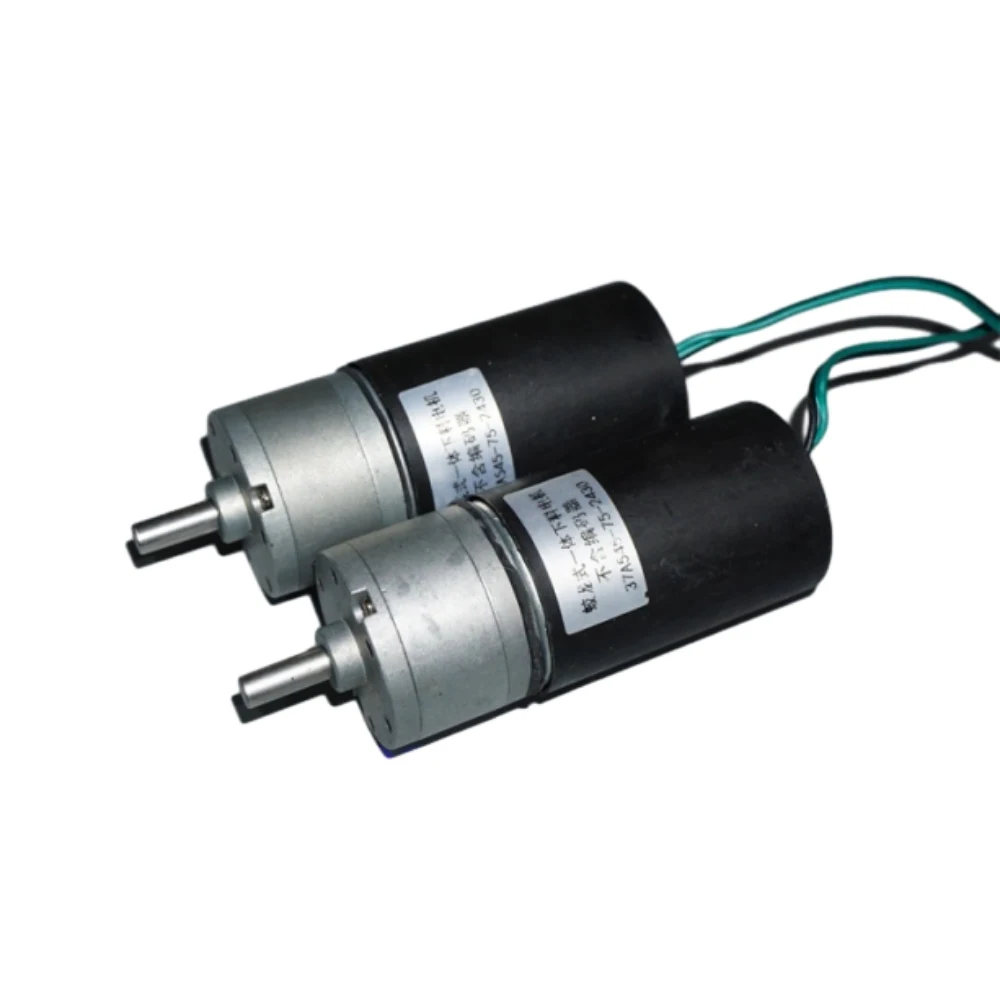 

1PCS Metal Gear 545 Reducer Motor 12V 24V 36V 48V All Metal Gear Reducer Box Motor 15-65RPM Gear Motor Reduction Ratio 75.1:1