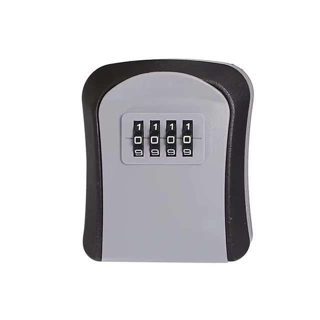 Key Keeper Combination Lock Wall Mounted Waterproof 4 Digits Passwords 5 Keys Storage Box Easy to Fix Home Or Office 3
