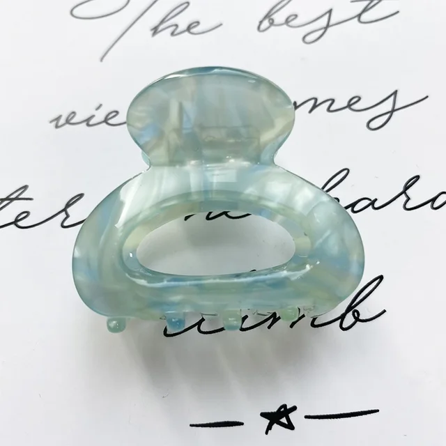 Sweet Mini Acetate Hair Clip for Women Girls Hair Claw Chic Barrettes Crab Hairpins Styling Claw Clips Fashion Hair Accessories XXD0020-2