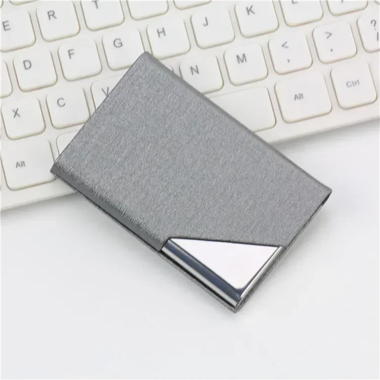 Premium Magnetic PU Leather Card Holder Wallet - Elegant Business and Fashion Accessory