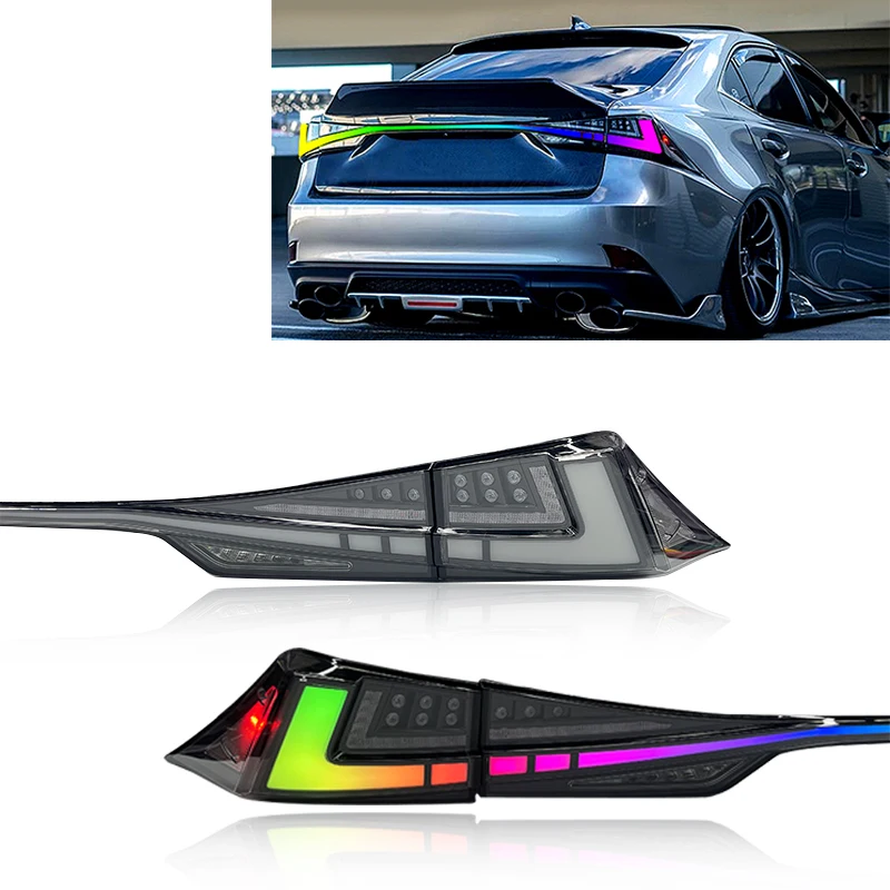 

Zhengwo Wholesaler RGB LED remoulded tail lights for LexusIS 250 IS350 IS300 2013-2021 with Fog Light Custom Back Lamp