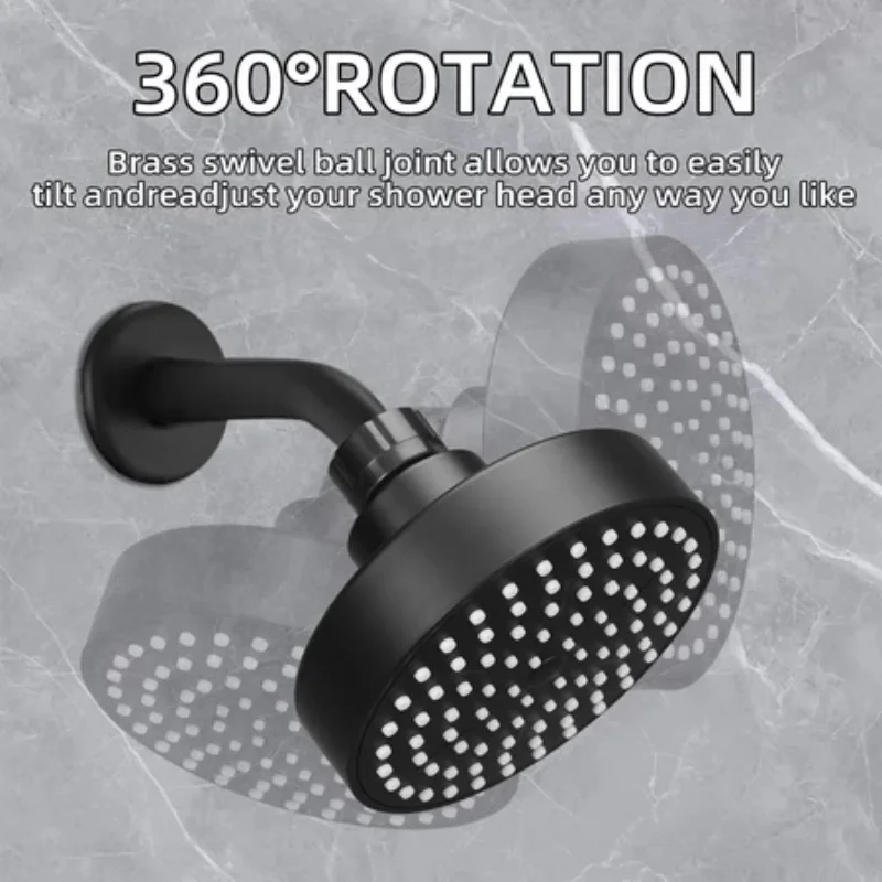 10 cm Hochdruck Duschkopf 4 Zoll Sprayer Einstellbare Regenduschkopf Sprayer Badezimmer Halterung Wasserhahn Ersatzteil – Detail 3